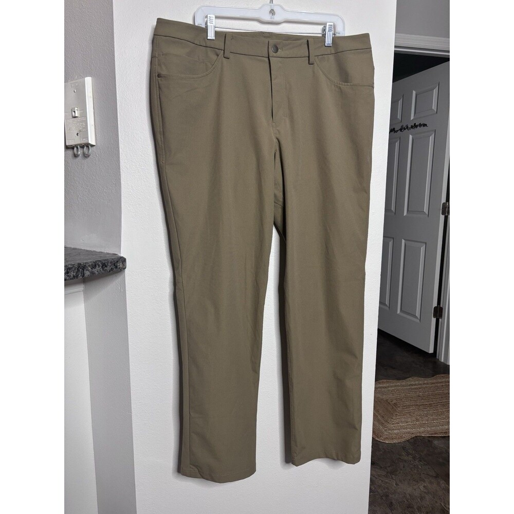 Lululemon Khaki Stretch Classic Performance Chino Pants Men's 38 X 34